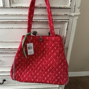 Vera Bradley Red Quilted Shoulder Bag